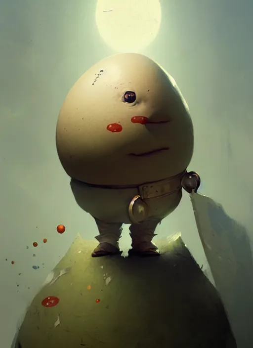 Image similar to portrait of the humpty dumpty by greg rutkowski