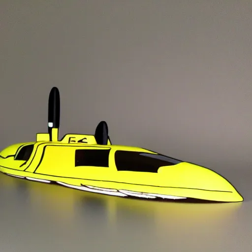 Image similar to A yellow axelotl in a miniature submarine