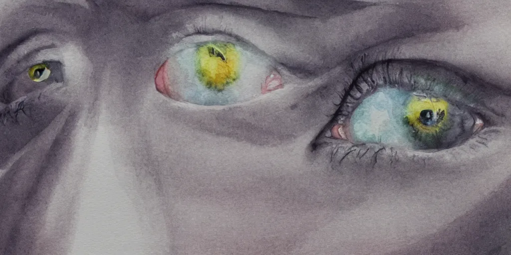 Prompt: what you see before you die, watercolour painting, ultra realistic, 8 k