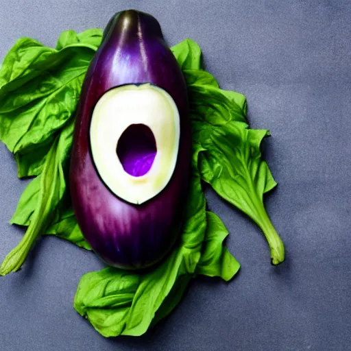 Image similar to eggplant with the face of elon mask,