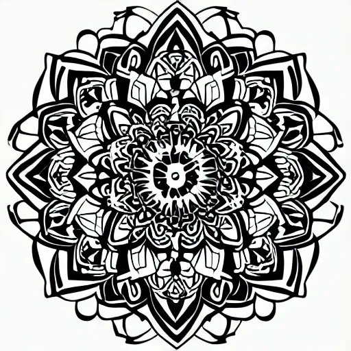 Image similar to mandala, vector art, detailed