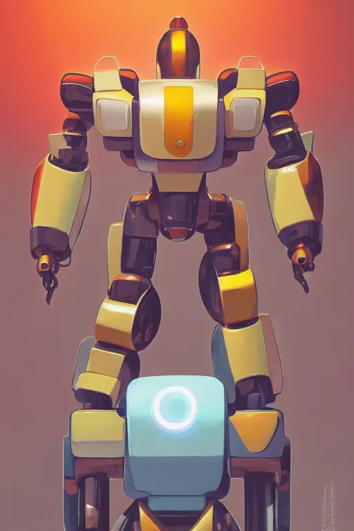 Image similar to metabots medabots medarotto medarot robot minimalist comics, behance hd by jesper ejsing, by rhads, makoto shinkai and lois van baarle, ilya kuvshinov, rossdraws global illumination ray tracing hdr radiating a glowing aura