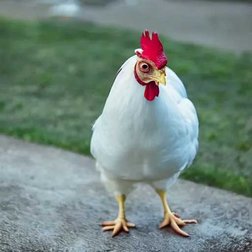 Image similar to a high quality photo of a chicken wearing a suit, Romanticism, 8k