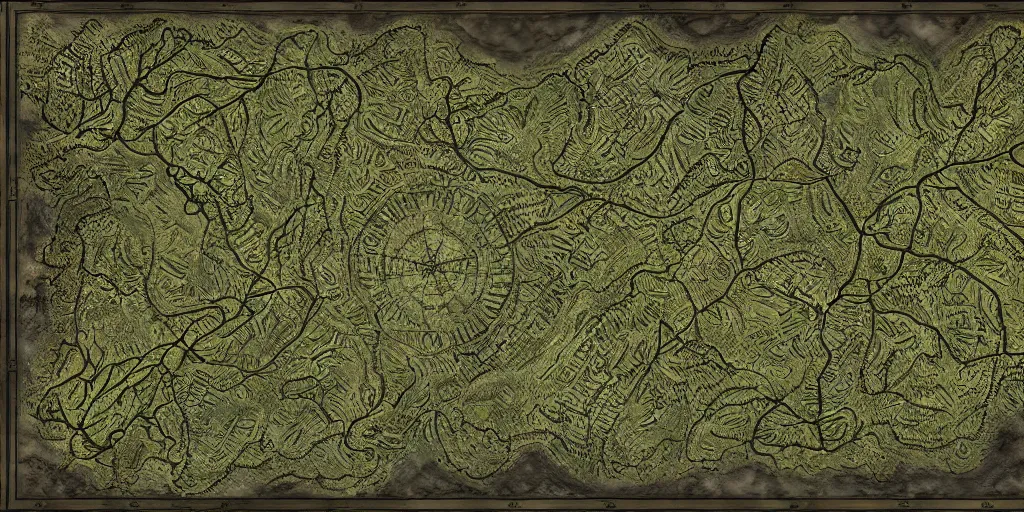 Image similar to a ttrpg - map of a moonlit clearing in the woods, gridless, beautiful, 8 k, high quality digital art