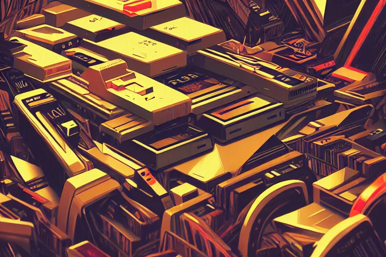 Prompt: chaos of vhs, highly detailed, smooth, photoreal, sharp focus, illustration, beautiful, geometric, dmt trending on artstation, cinematic, artwork by WLOP