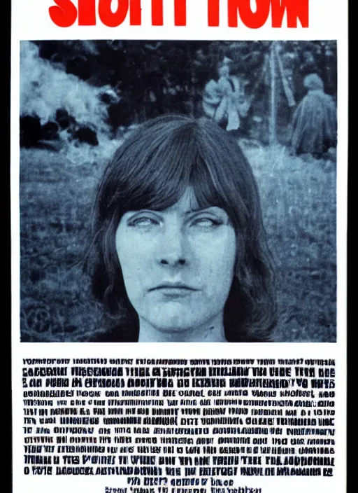 Prompt: 1 9 7 0 s british government public information poster, folk horror, scarfolk, hauntology