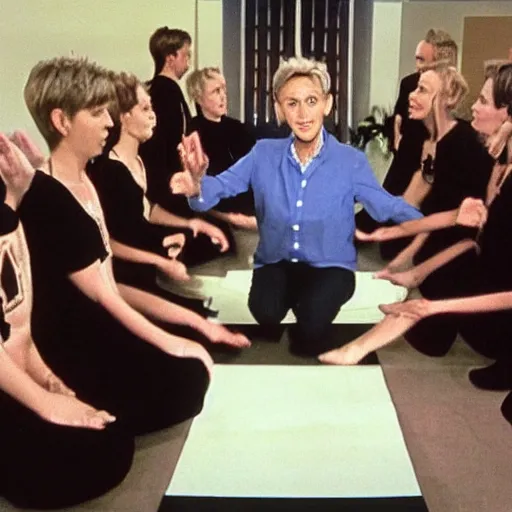 Image similar to the elen degeneres show satanic cult ritual