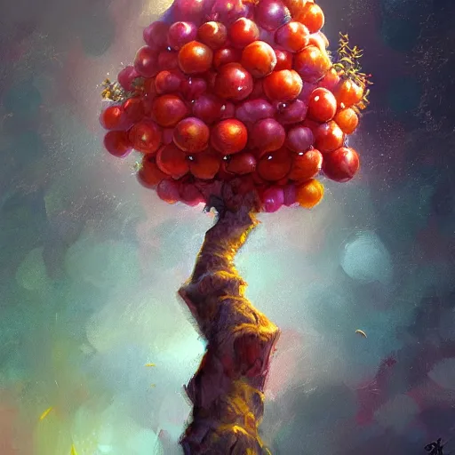 Image similar to tree that looks like fruits, made by stanley artgerm lau, wlop, rossdraws, james jean, andrei riabovitchev, marc simonetti, yoshitaka amano, artstation, cgsociety