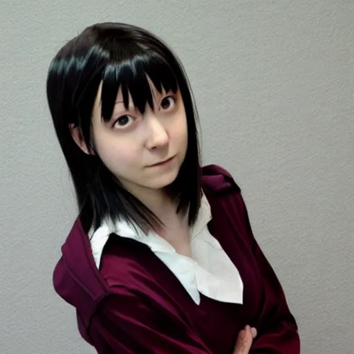 Prompt: lain iwakura as a real person