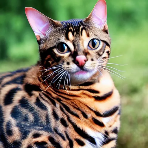 Prompt: bengal cat wearing body armor