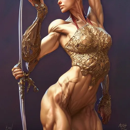 Prompt: a pc made out of flesh, muscular! fantasy, intricate, elegant, highly detailed, digital painting, artstation, concept art, smooth, sharp focus, illustration, art by artgerm and greg rutkowski and alphonse mucha