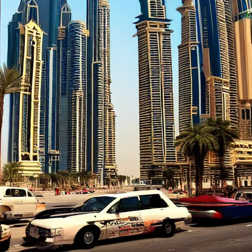 Prompt: gta : dubai, by rob ross