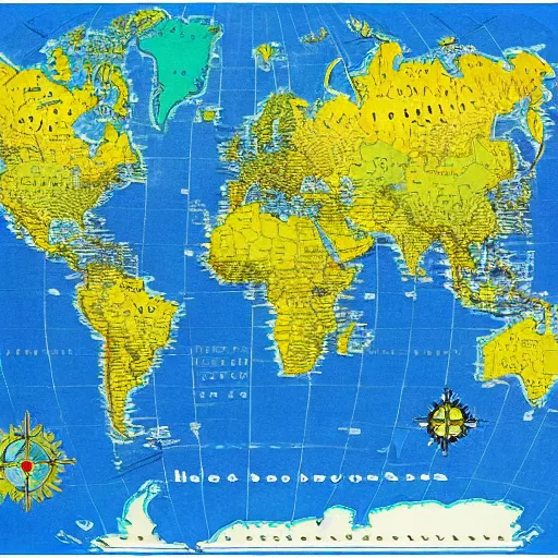 Prompt: a map of the world