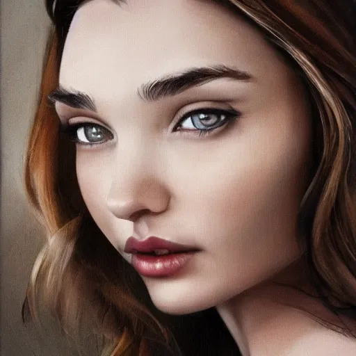 Prompt: Miranda Kerr, portrait, by wlop