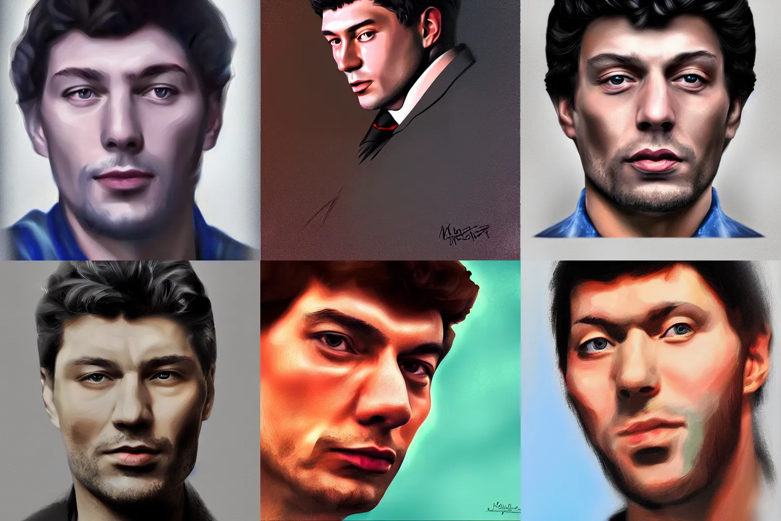 Prompt: nemtsov, portrait, digital paint, realistic