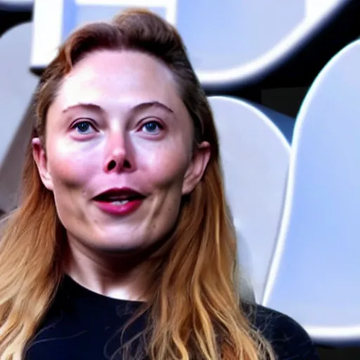 Prompt: elon musk have a face of scarlet johanson