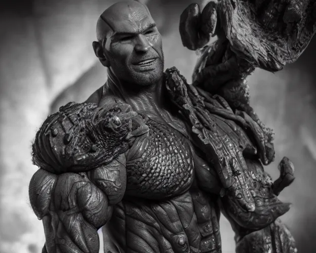 Image similar to dave bautista as goro. highly detailed 8 k. intricate. lifelike. soft diffused light. nikon d 8 5 0.