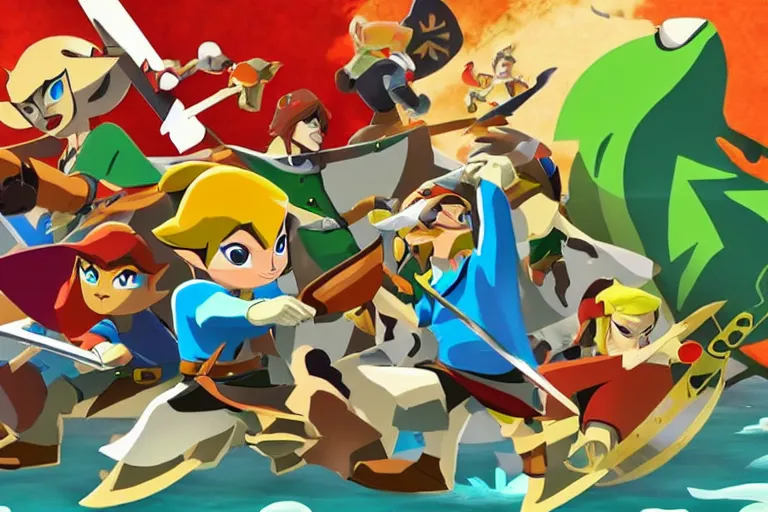 wind waker hd remake wallpaper