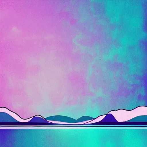 Prompt: disco diffusion landscape of island, by holosomnia on instagram