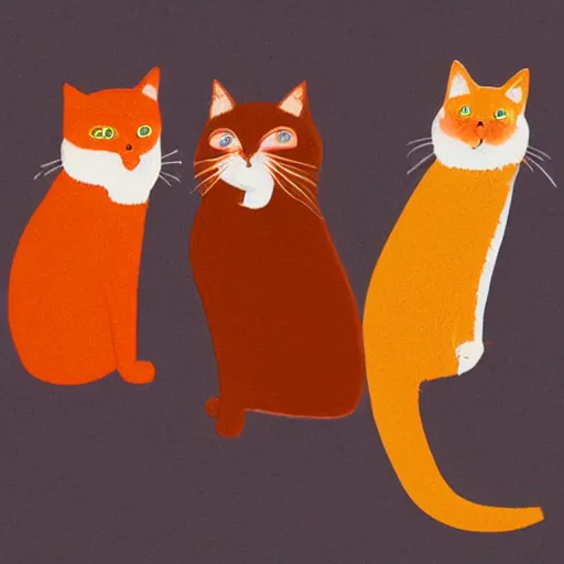 Prompt: orange cat, himbo cat, dumb cat, stupid cat