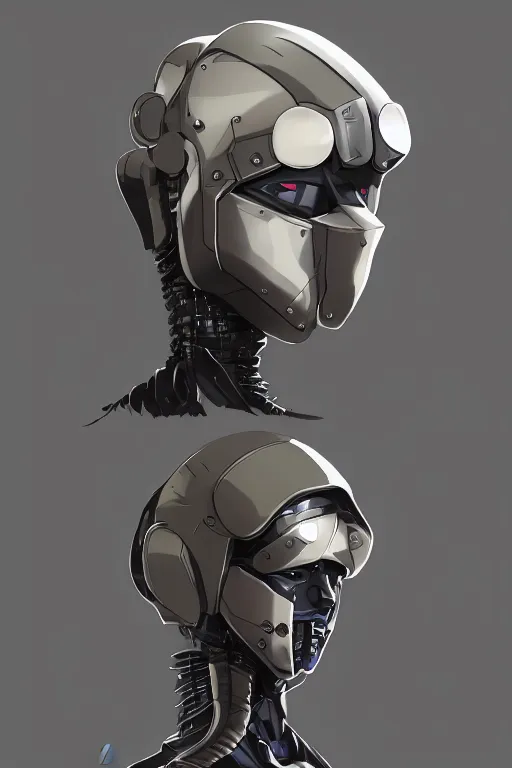 Image similar to robot ninja mask helmet metal gear solid training suit swat commando, aesthetic octane render, 8 k hd resolution, by ilya kuvshinov and cushart krentz and gilleard james, by carl warner and jim woodring, trending on artstation : 1. 5, sweet joy harmony color scheme