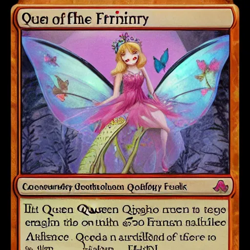Prompt: queen of the fairies