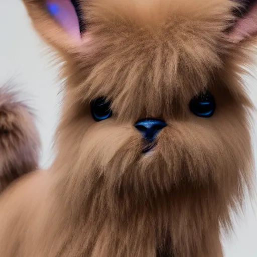 Prompt: close-up photograph of Eevee, incredibly detailed, fluffy fur, very beautiful, studio lighting, 50mm lens