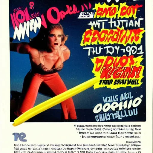 Image similar to cool 1 9 8 0 s action figurine magazine ad photo