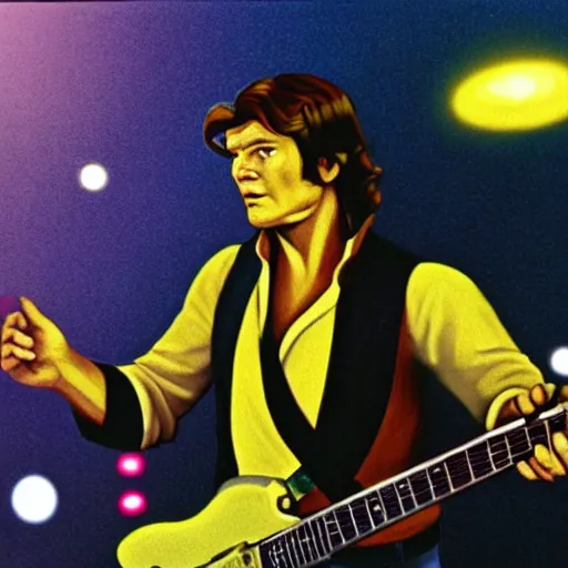 Image similar to Han Solo doing a guitar solo