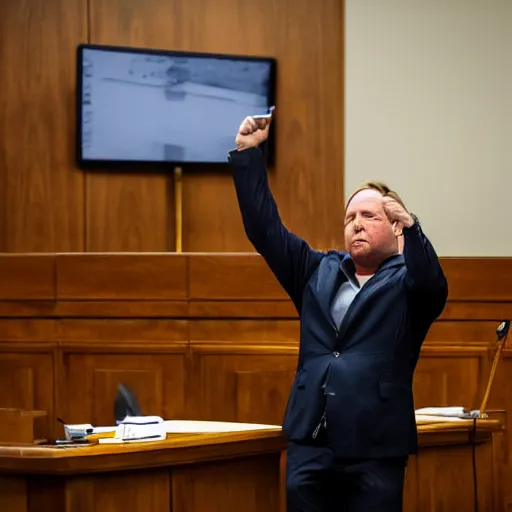 Image similar to Alex Jones desperately reaching for his out of reach phone in the courtroom, EOS 5DS R, ISO100, f/8, 1/125, 84mm, RAW, Dolby Vision