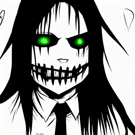 Jeff the Killer, an art print by GlitchWitch.jpg - INPRNT