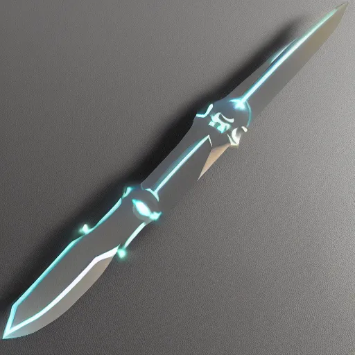 Image similar to translucent sci-fi dagger, 8k, hyper realistic