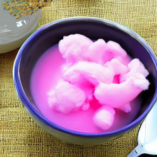 Image similar to cotton candy soup