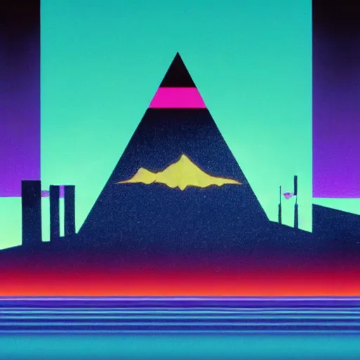 Prompt: Synthwave pink Floyd
