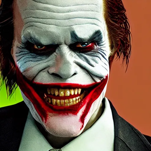 Image similar to willem dafoe playing the joker