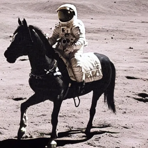 Image similar to astronaut riding a horse on the moon