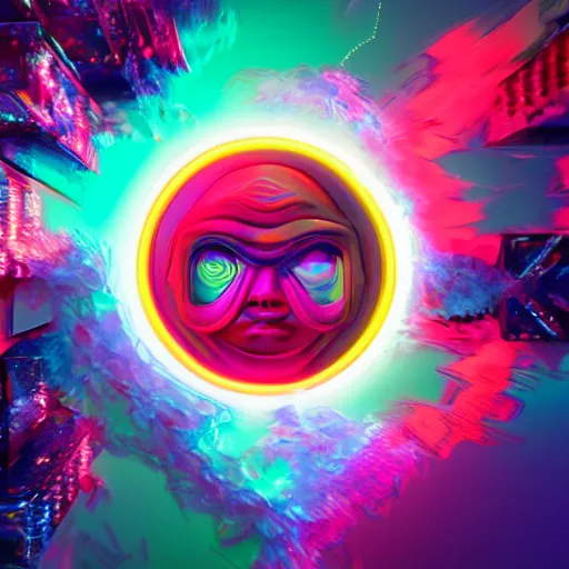 Image similar to a and w vaporwave logo, colorful, digital art, cosmic, 3 d high definition, trending on art station, photorealistic, high resolution, 8 k, octane, hyper detailed, insane details, intricate, elite, ornate, elegant trend, highly detailed and intricate, sharp focus, photography, unreal engine