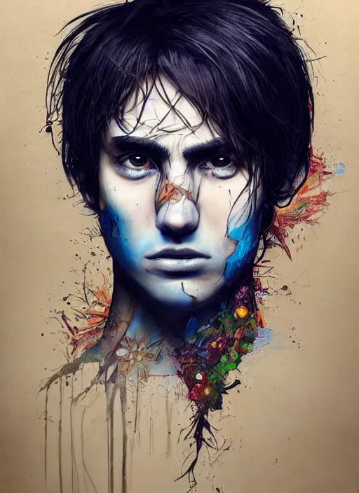 Prompt: beautiful portrait of Eren Yeager , by Tristan Eaton, Stanley Artgermm, Tom Bagshaw, Greg Rutkowski, Carne Griffiths. trending on DeviantArt, face enhance, hyper detailed, trending on Artstation, 8k, masterpiece, graffiti paint, fine detail, full of color, intricate detail, golden ratio illustration