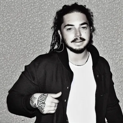 Image similar to post Malone without tattoos