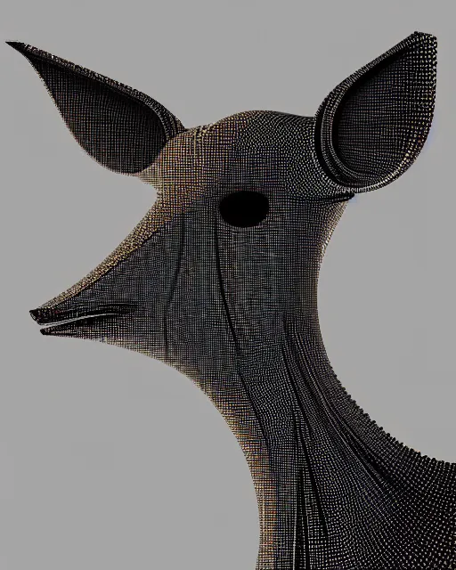 Image similar to portrait of cartoon dik dik, intricate abstract. intricate artwork. by Tooth Wu, wlop, beeple, dan mumford. mulholland drive by david lynch, dune by david lynch, octane render, trending on artstation, greg rutkowski very coherent symmetrical artwork. cinematic, hyper realism, high detail, octane render, 8k, iridescent accents