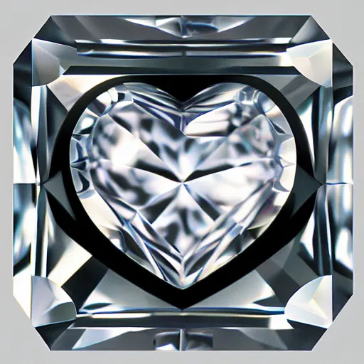 Image similar to photorealistic closeup of the heart of transparent law crystal, highly detailed, shimmering square