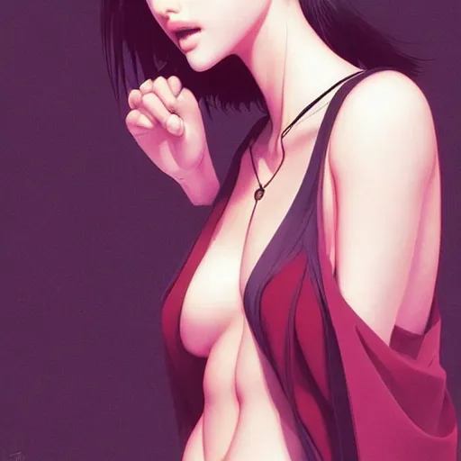 Image similar to a beautiful young japanese natalie portman alluring gravure model, wearing elaborate designer tank top, by akira toriyama and wlop and ilya kuvshinov and artgerm and, aesthetic, gorgeous, stunning, alluring, attractive, artstation, deviantart, pinterest, digital art