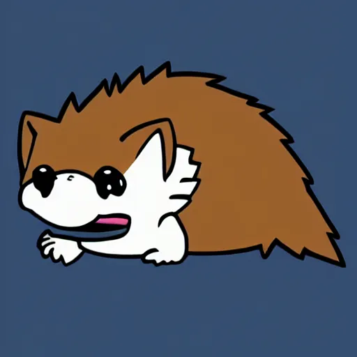 Image similar to twitch emote of a cute hedgehog, adorable, cute