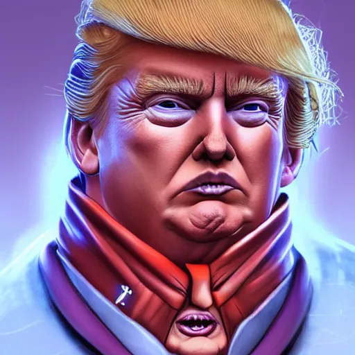 Image similar to Donald Trump's true form, digital art, featured on artstation, hilghly detailed