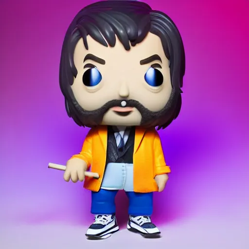 Prompt: studio photograph of a Stephen Fry funko pop, 8k, detailed, product photography, studio lighting