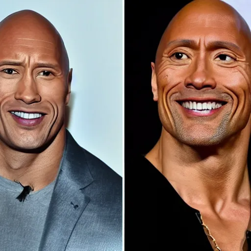 Dwayne 'The Rock' Johnson (Frown) Big Head. Larger than life mask