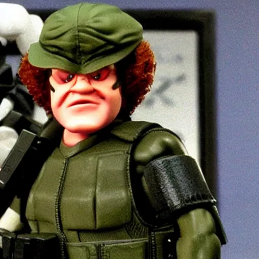 Prompt: Steve Brule as Solid Snake.