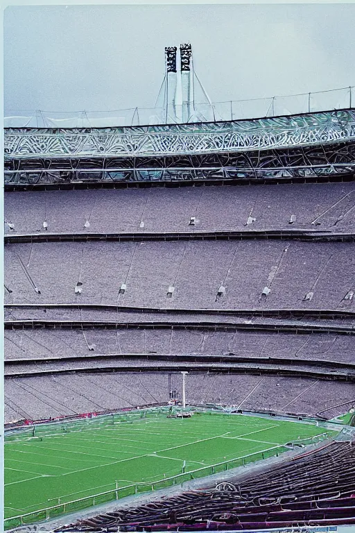 Image similar to olympic stadium, montreal, 1 9 7 6, digital art