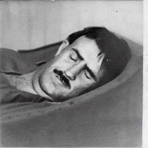 Image similar to ernest khalimov sleeping comfortably in his bed