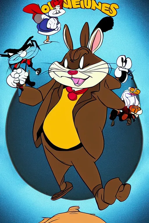 Prompt: A badass photo of the real big chungus looney tunes, hyper detailed, award winning photography, perfect faces